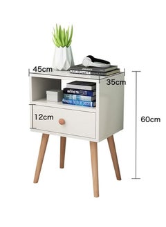 Beauenty 40*30*60cm Nightstand Large-capacity MDF Engineering Board Storage Home Bedside Coffee Table And Nightstand With Drawer  - Image 2