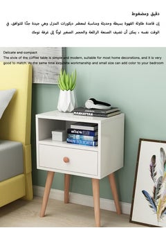Beauenty 40*30*60cm Nightstand Large-capacity MDF Engineering Board Storage Home Bedside Coffee Table And Nightstand With Drawer  - Image 4