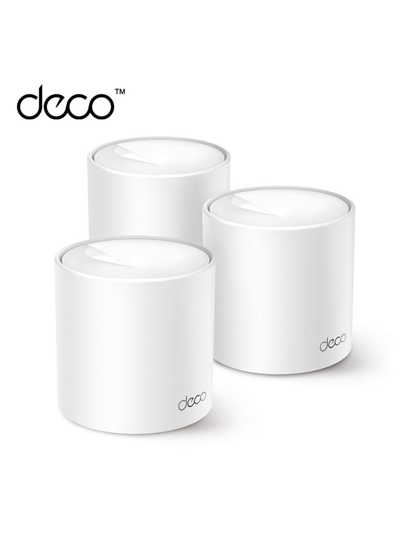 TP-LINK Deco X10 AX1500 Whole Home Mesh Wi-Fi 6 System  (3-Pack) White - Image 1