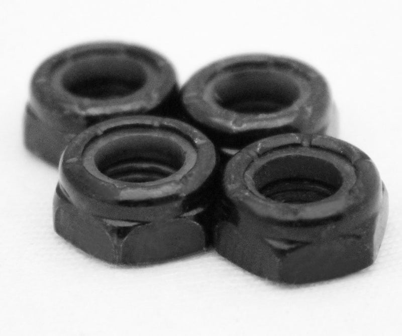 4 Axle Nuts For Skateboard Longboard Trucks - Full Set Of Dimebag Truck Lock Nuts 5/16 (Standard)