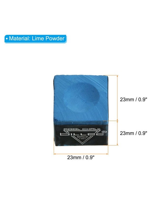 PATIKIL Billiard Pool Cue Chalk, 12 Pack Snooker Billiard Cue Chalk Pool Table Accessories for Billiards Cue Stick Tip, Blue  - Image 2