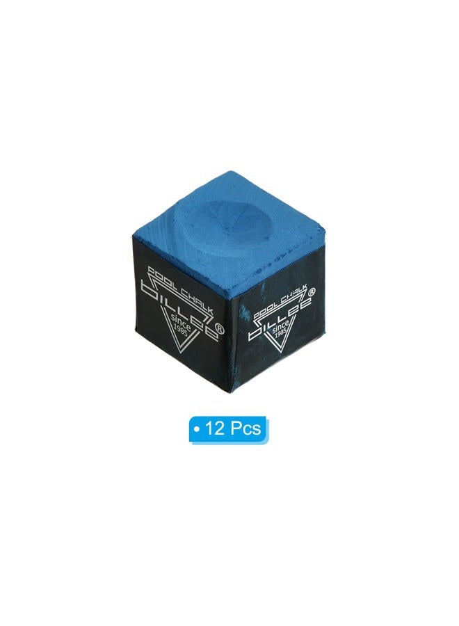 PATIKIL Billiard Pool Cue Chalk, 12 Pack Snooker Billiard Cue Chalk Pool Table Accessories for Billiards Cue Stick Tip, Blue  - Image 3