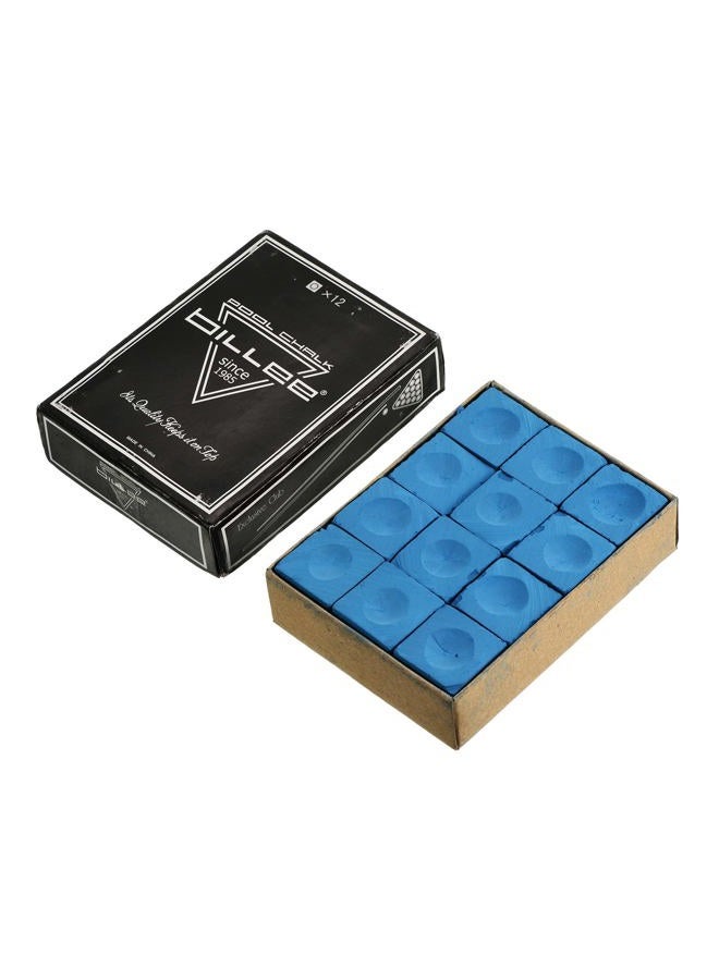 PATIKIL Billiard Pool Cue Chalk, 12 Pack Snooker Billiard Cue Chalk Pool Table Accessories for Billiards Cue Stick Tip, Blue  - Image 4