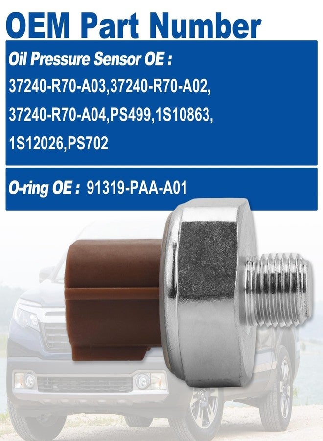 RARAYC 37240-R70-A04 Oil Pressure Sensor Switch with Sealed O-Ring 91319-PAA-A01 Compatible with Honda Accord Crosstour Odyssey Pilot Passport Ridgeline 37240-R70-A02 37240-R70-A03 - Image 3