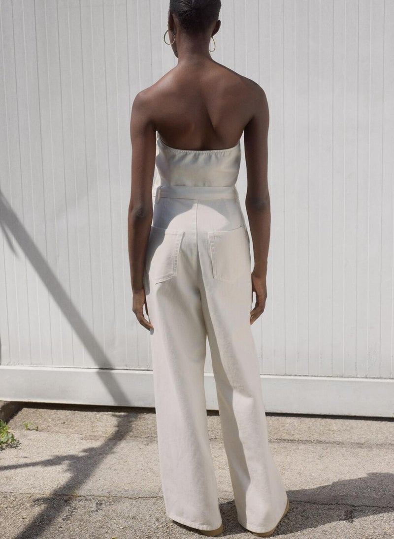 MANGO Denim Belt Jumpsuit  - Image 2
