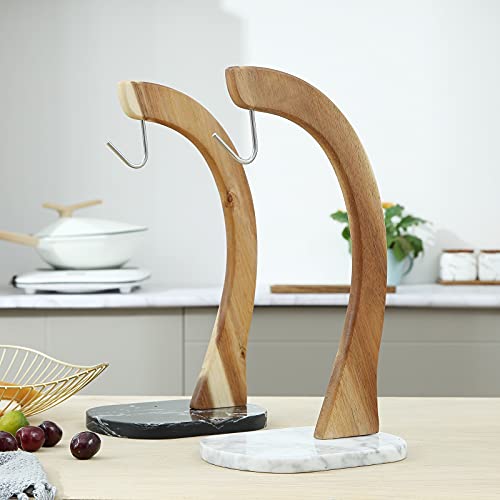 everous Banana Hanger black Marble Base,Modern Banana Holder Tree Stand for kitchen home None Slip Banana Rack Banana holder stand - Image 3
