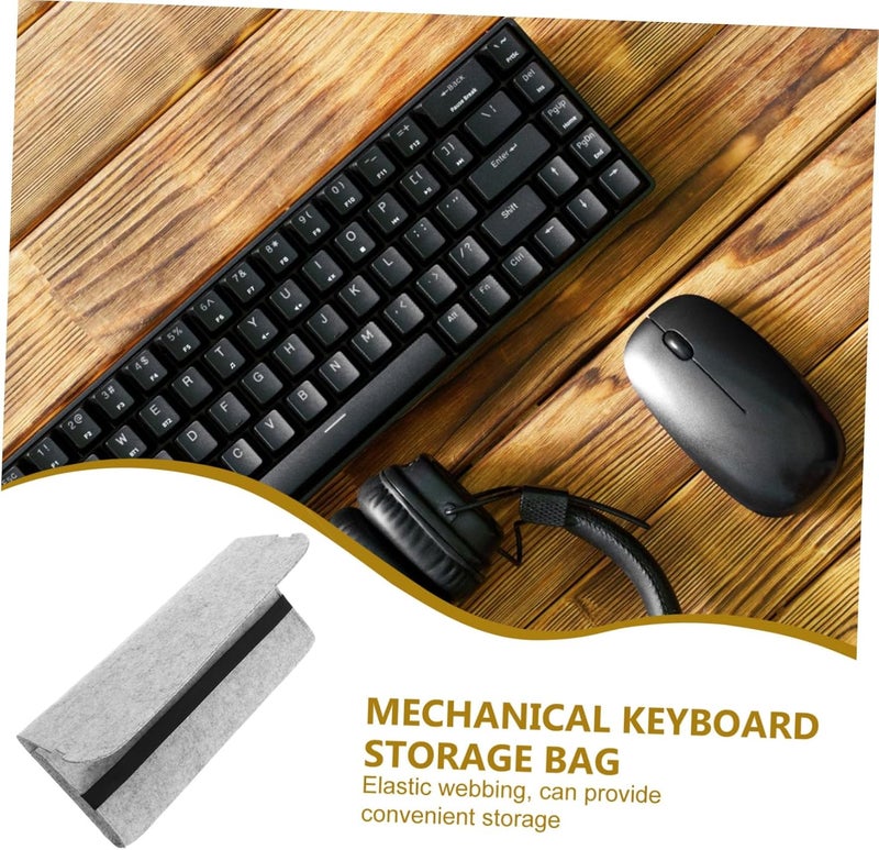 Housoutil Mechanical Keyboard Storage Bag Protective Case for Keys Shockproof Design with Soft Lining Compact and Portable Keyboard Holder for Travel and Storage - Image 3