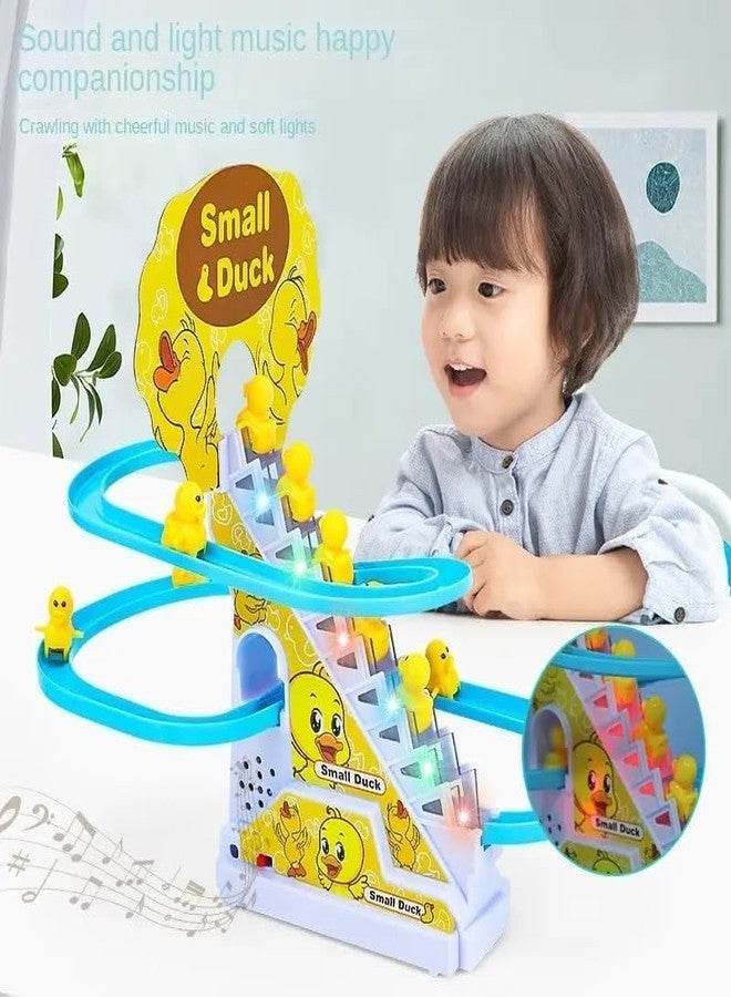 EUPHORIA Duck Track Racing Toys for Kids - Small Ducks Stair Climbing Toys for Kids, Escalator Toy with Lights and Music - 3 Duck Toy Included (Duck Racing Track Toy) - Image 2