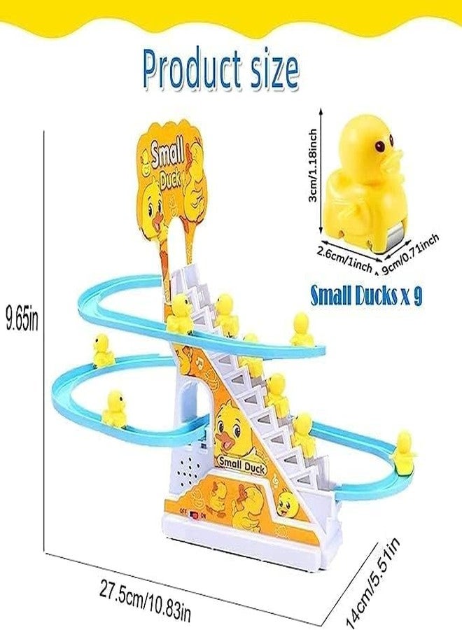 EUPHORIA Duck Track Racing Toys for Kids - Small Ducks Stair Climbing Toys for Kids, Escalator Toy with Lights and Music - 3 Duck Toy Included (Duck Racing Track Toy) - Image 4