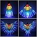 iMucci LED Wings Halloween Costume for Women Angel Wings Light up Fairy Wings with Telescopic Sticks for Adults - Image 3