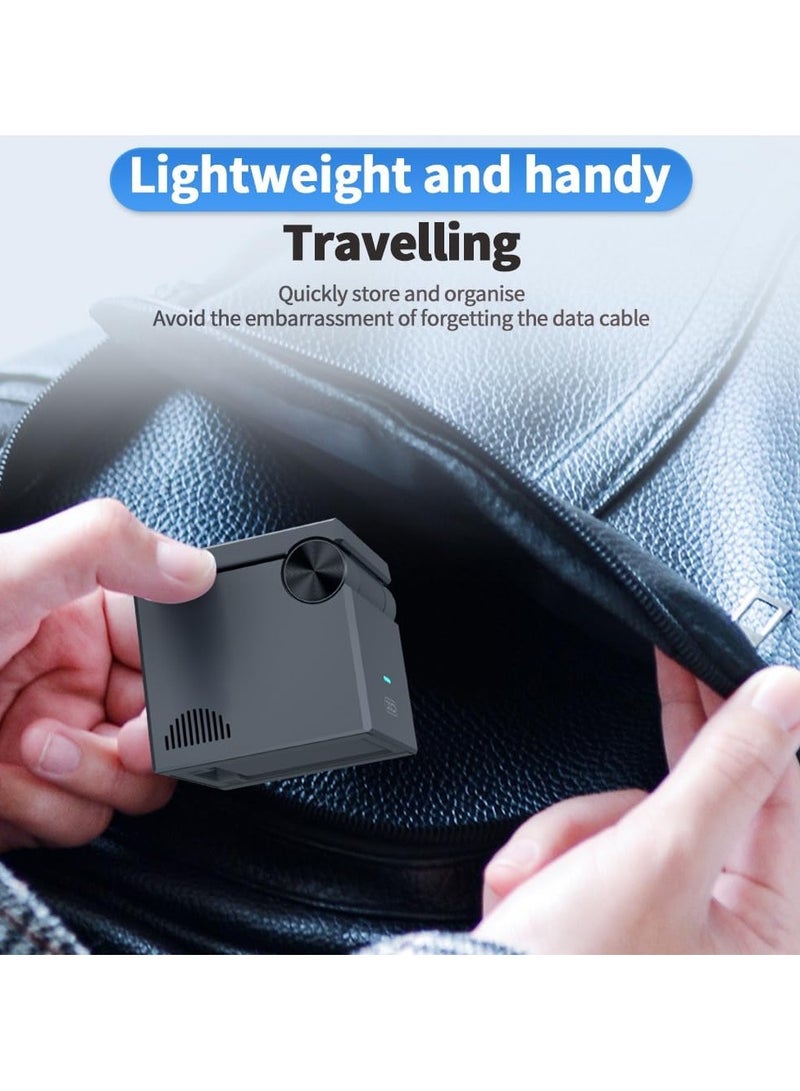 Hoco Foldable Wireless Charging Stand 3-in-1 MagSafe Compatible Cube, 15W Foldable Wireless Charging Station, Compatible with Wireless Charging Devices, Apple Watch Series 1-8/Ultra, AirPods Pro, Magnetic Wireless Charger - Image 3