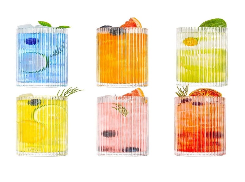 Simplyhut Plastic Juice Glass - Unbreakable Plastic Drinking Glass, Soft Drink Fibre Glass, Whisky, Beer,Wine Cocktail Drinking Glass Set for Guest, Home, Office & Sarbat Glass Set of 6(Approx 300ml) - Image 2