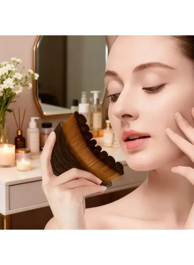 فرشاة تنظيف الوجه هدية عيد الميلاد - مدلك التصريف اللمفاوي فائق النعومة مع صندوق تخزين - Image 1