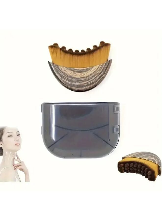 فرشاة تنظيف الوجه هدية عيد الميلاد - مدلك التصريف اللمفاوي فائق النعومة مع صندوق تخزين - Image 3