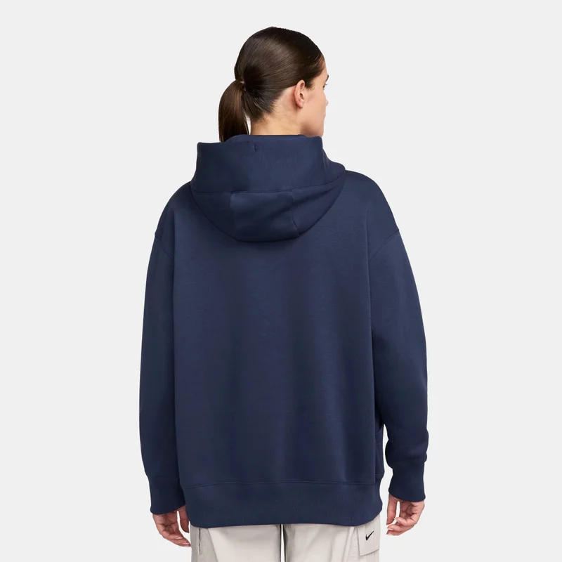 Nike Blue Women's Sportswear Phoenix Fleece Hoodie for Women | Best Price UAE