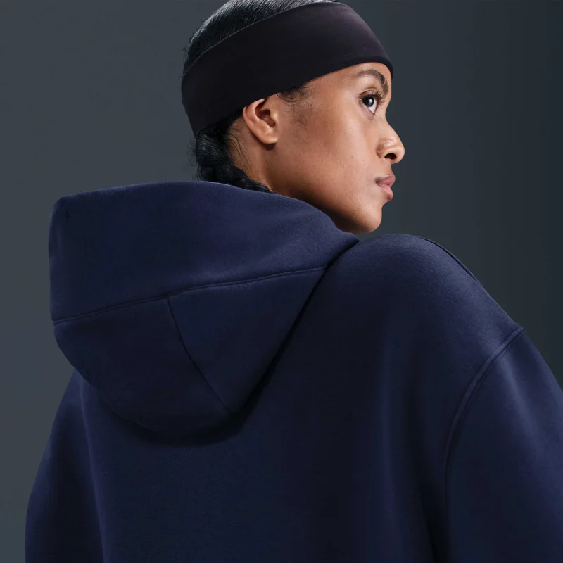 Nike Blue Women's Sportswear Phoenix Fleece Hoodie for Women | Best Price UAE