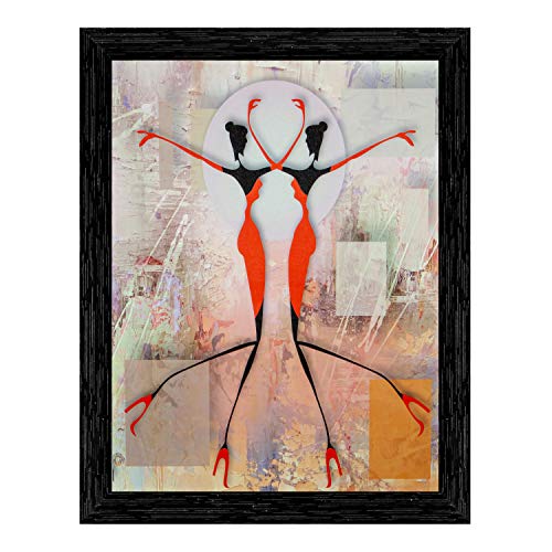 Indianara Set of 3 Western Dance Painting (2569BK) without glass 6 X 13, 10.2 X 13, 6 X 13 INCH - Image 5