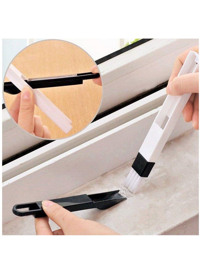 فرشاة تنظيف متعددة الاستخدام مع غطاء حماية – أداة تنظيف دقيقة للوصول للزوايا الضيقة في المطبخ والشفاطات والكوفي ميكر والعلب والكيبورد ومجرى الشباك – قطعة واحدة متعدد الألوان - Image 1