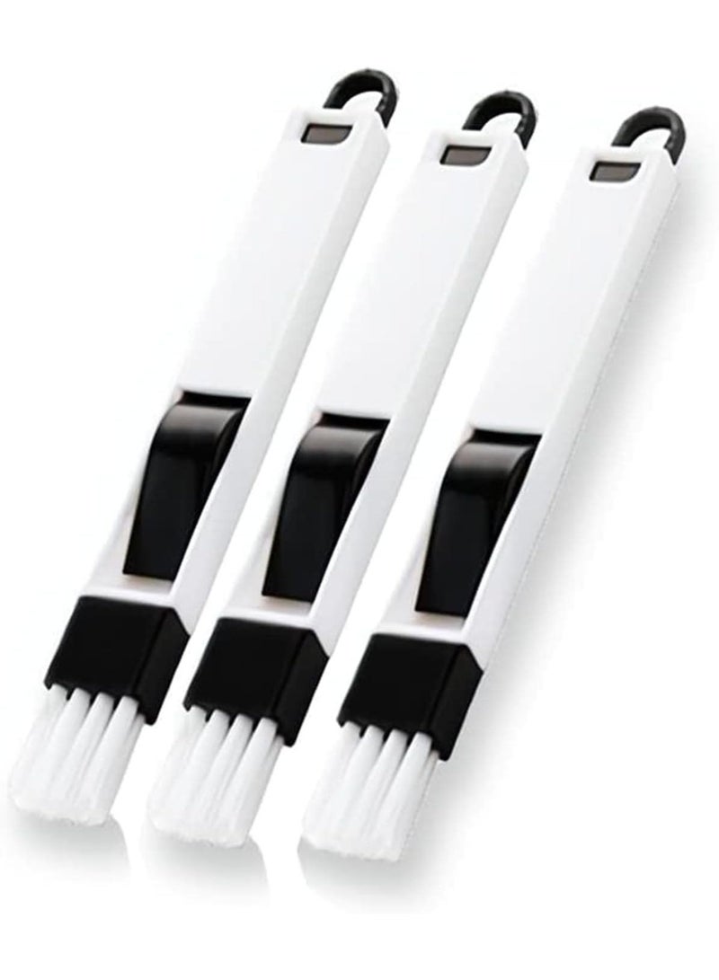 فرشاة تنظيف متعددة الاستخدام مع غطاء حماية – أداة تنظيف دقيقة للوصول للزوايا الضيقة في المطبخ والشفاطات والكوفي ميكر والعلب والكيبورد ومجرى الشباك – قطعة واحدة متعدد الألوان - Image 4