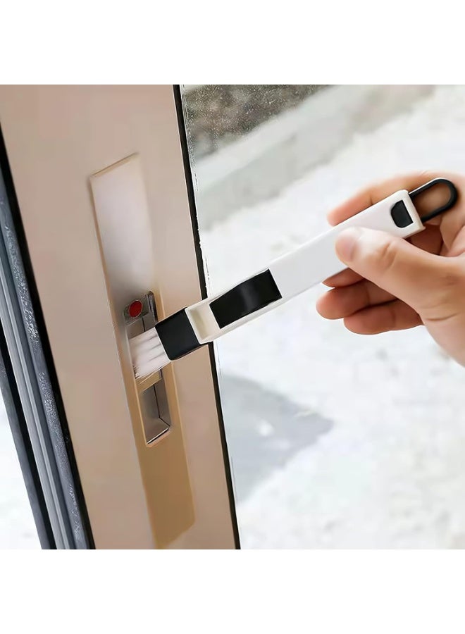 فرشاة تنظيف متعددة الاستخدام مع غطاء حماية – أداة تنظيف دقيقة للوصول للزوايا الضيقة في المطبخ والشفاطات والكوفي ميكر والعلب والكيبورد ومجرى الشباك – قطعة واحدة متعدد الألوان - Image 5