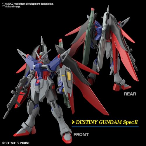 BANDAI SPIRITS Bandai Hobby - Mobile Suit Gundam Seed Freedom - #258 Destiny Gundam Spec II & Zeus Silhouette HG 1/144 Model Kit - Image 4