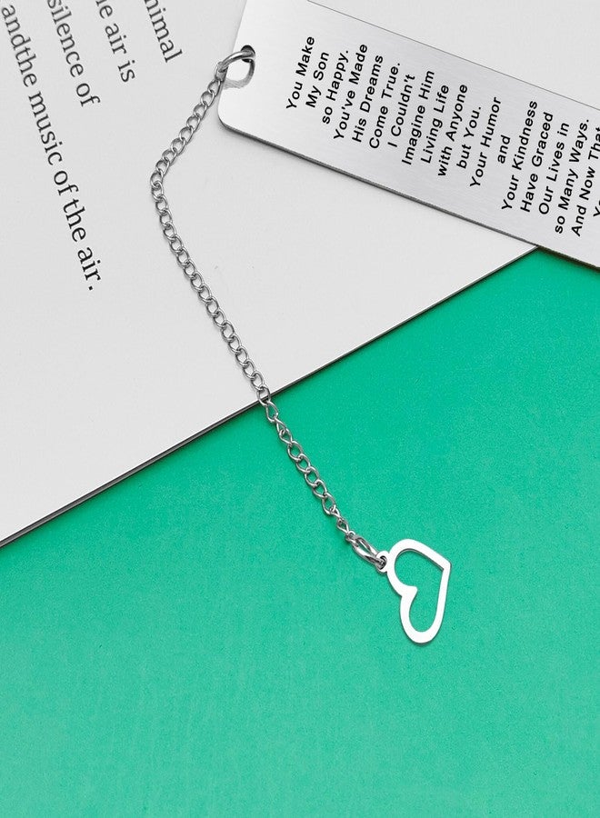 Baipilu Daughter in Law Gifts Bookmark Birthday Christmas Anniversary Wedding Gifts for Daughter in Law Sons Girlfriend Engagement Present Bookmark for Book Lover - Image 4