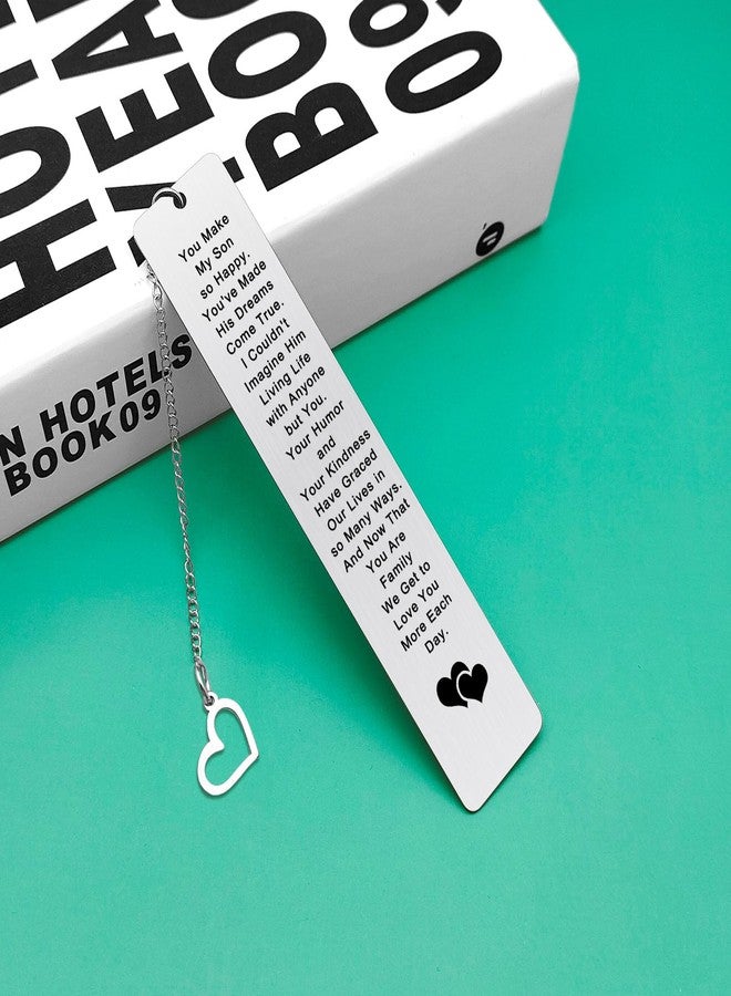 Baipilu Daughter in Law Gifts Bookmark Birthday Christmas Anniversary Wedding Gifts for Daughter in Law Sons Girlfriend Engagement Present Bookmark for Book Lover - Image 5