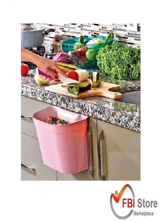 Kitchen Trash Can Cabinet Door Back Hanging Trash Storage Bin Multicolor - Image 3