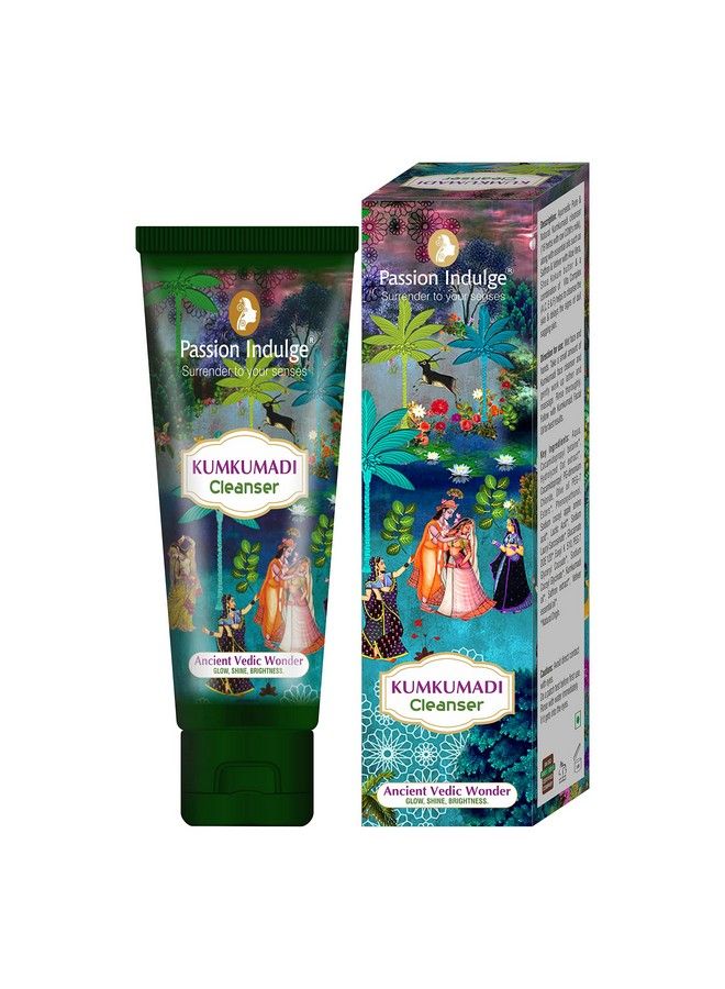 passion indulge Kumkumadi Cleanser Natural Face Wash For Antiaging Shine And Brightness With Saffron Vetiver Oil And 16 Herbs For All Skin Types; Kumkumadi Face Wash For Glowing Skin 100Ml - Image 3