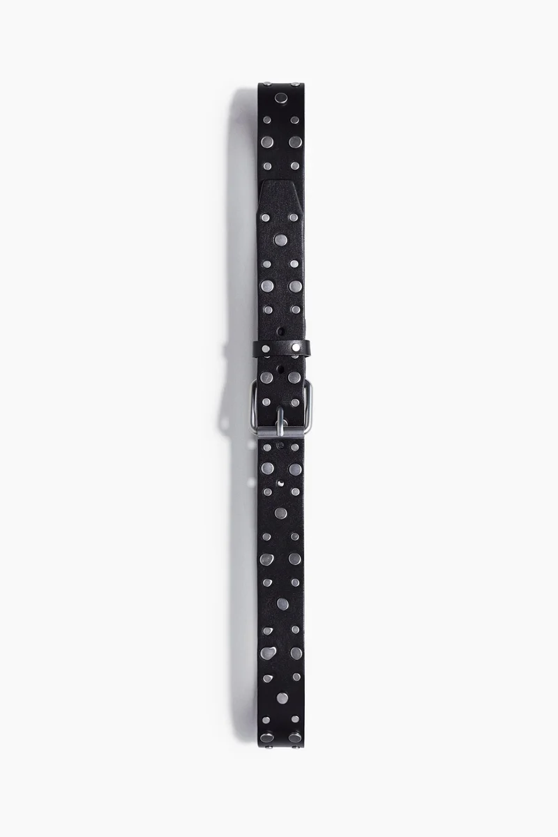 H&M Studded leather belt