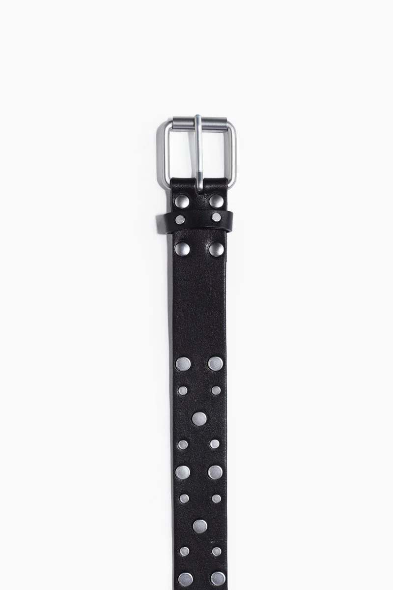 H&M Studded leather belt