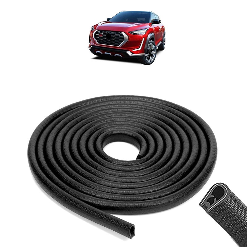 AOSIS - Magnite Car Door Edge Protector U-Shaped Rubber, Built-in Steel, 5 Meter - Image 1