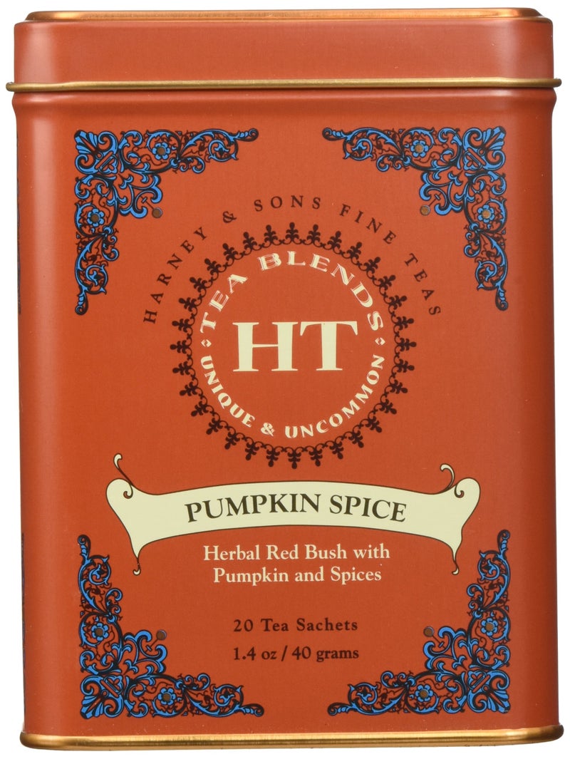 Harney & Sons Pumpkin Spice Rooibos Tea 20 ct Sachet Tin - Image 3