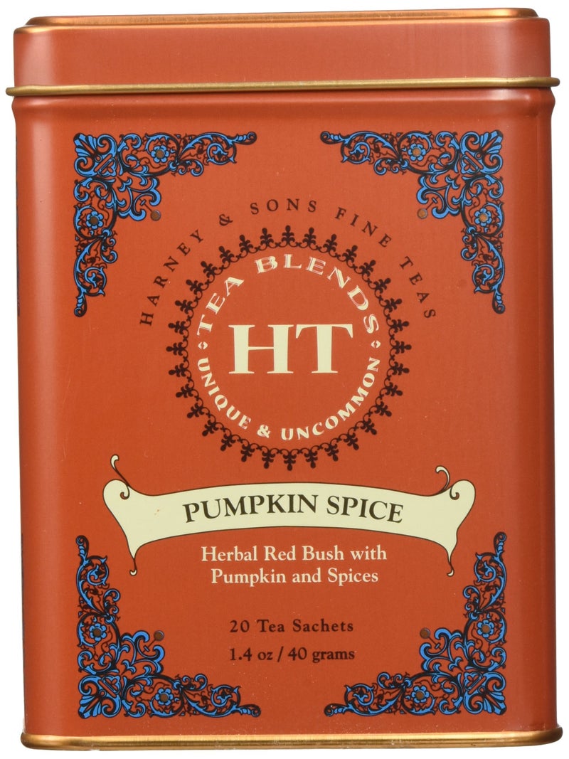 Harney & Sons Pumpkin Spice Rooibos Tea 20 ct Sachet Tin - Image 1