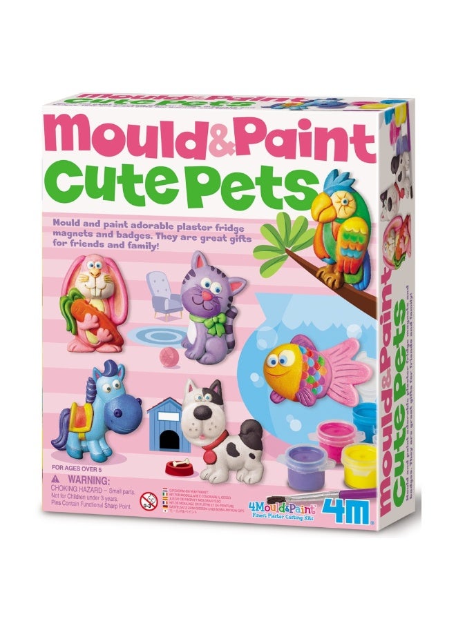 4m Mould & Paint Cute Pets Craft Kit