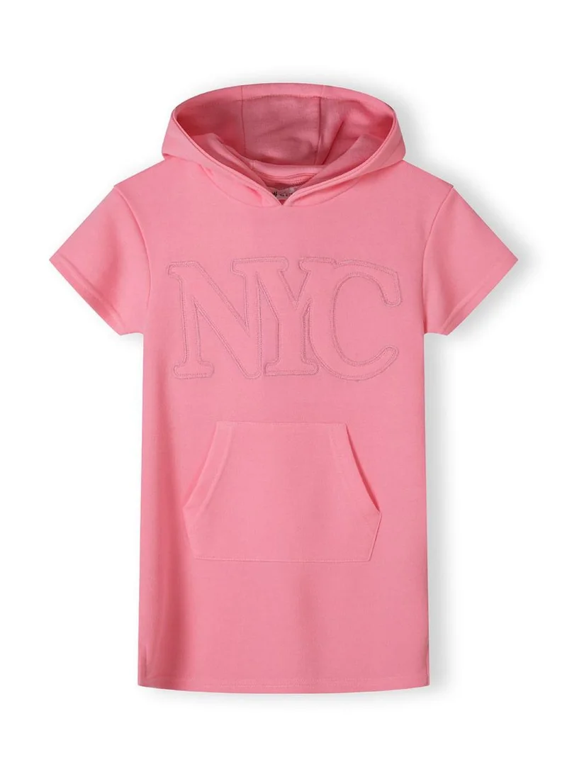 مينوتي Kids Girls Short Sleeve Fleece Hooded Dress