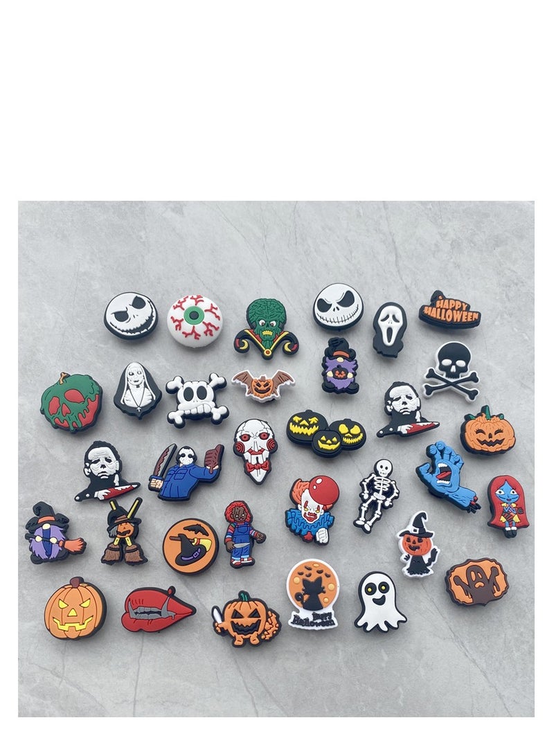 Shoe Decoration Charms, 50 Pcs Random Different Charm For Crocs Hole Buckle Party Favors ​Mini Bracelet Wristband Men Women Kid - Image 1