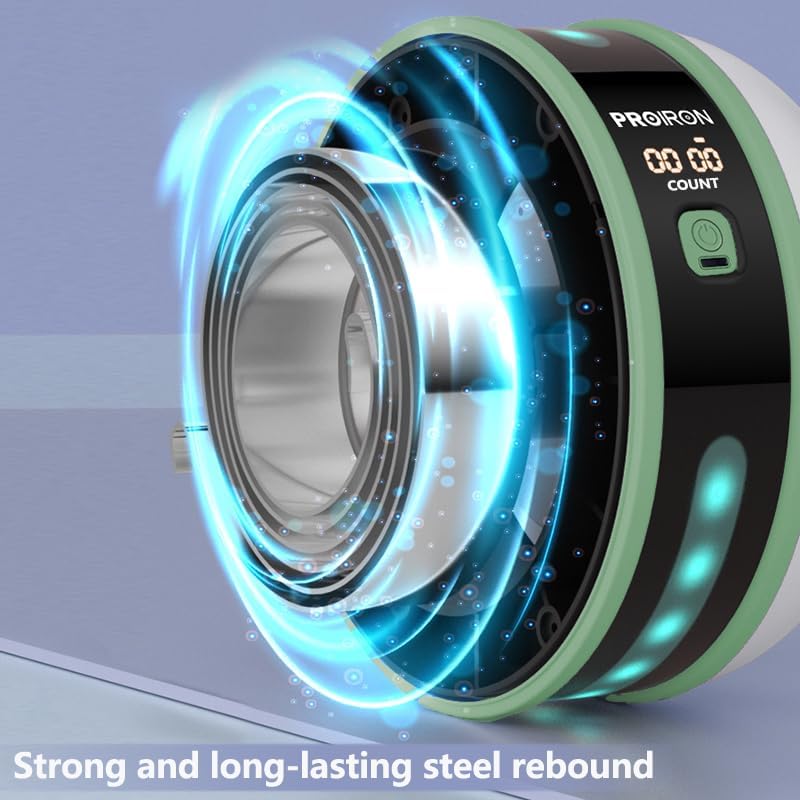 PROIRON Automatic Rebound Ab Roller - Grey Green - Image 3