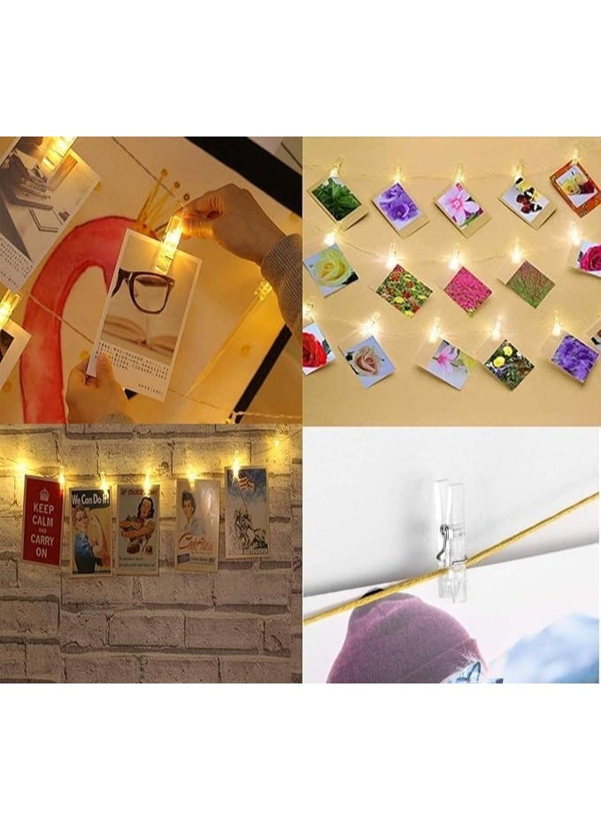 48 Pcs Mini Clear Plastic Clothespins – Multi-Purpose Clips for Clothes, Photos, Papers, and Decorative Hanging – Strong and Lightweight Utility Clothespins - Image 4