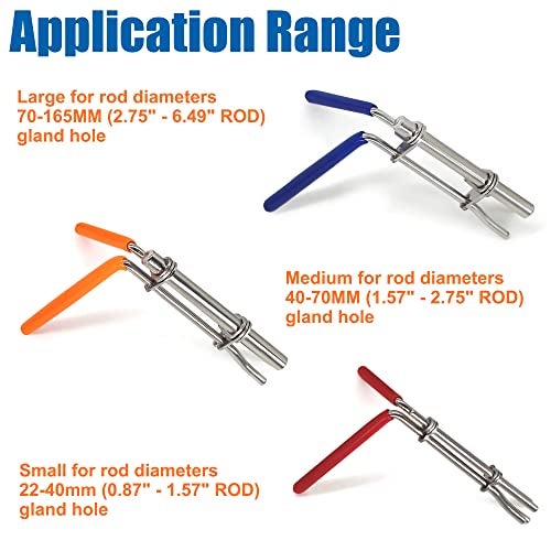 AutoWanderer Tool Hydraulic Cylinder Seal Install Tool Set - 3 PCS Hydraulic U-Cup Seal Twistor Installation Tool Kit with S M L - Image 4