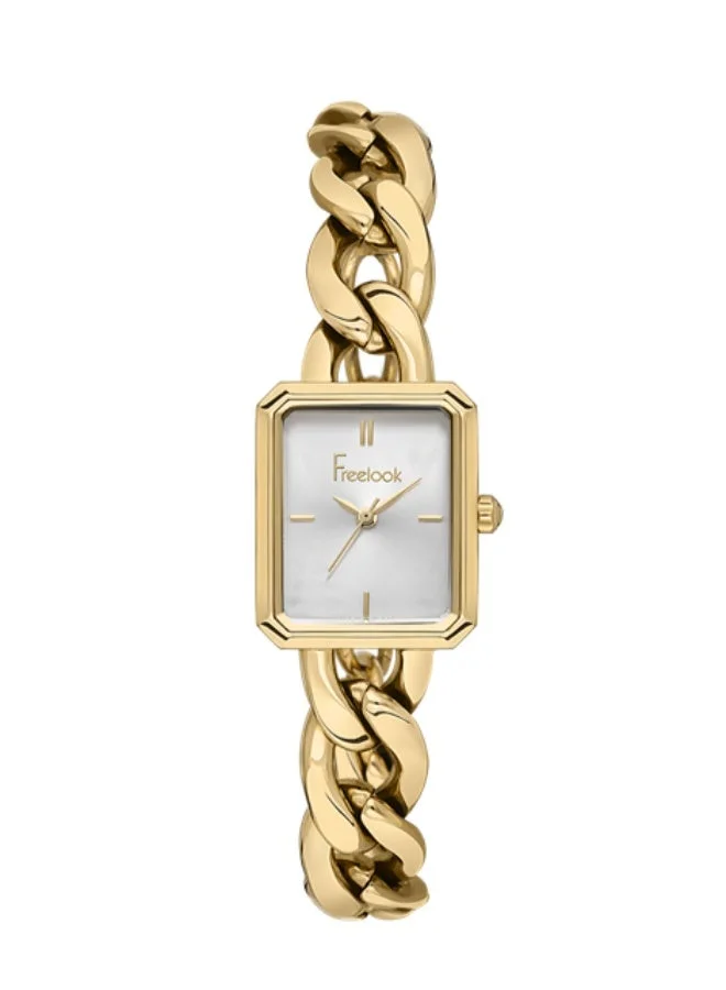 Freelook Paris Freelook - Charmant Women's Watch | Steel Case | Stainless Steel Band | Silver & Square Dial | Analog | Japanese Quartz | Mineral Glass | Premium Luxury Watch | Ideal Gift | Water Resistant 50 Meters