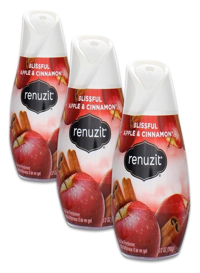 Renuzit Fresh Picked Collection Gel Air Freshener, Apple and Cinnamon 7 oz (Pack of 3