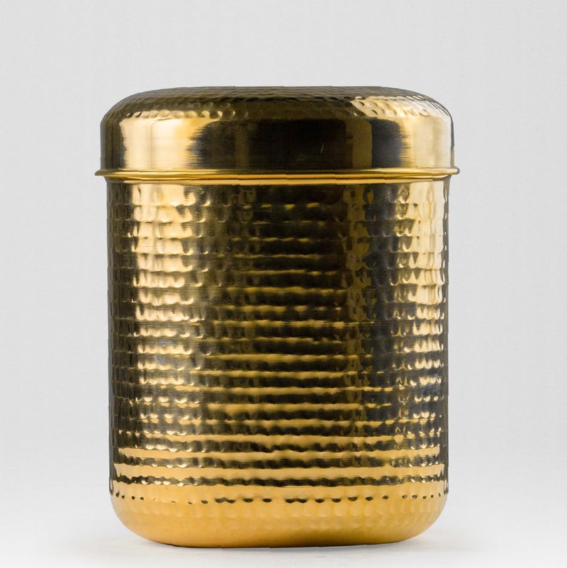 Healthsmith Healthsmith Brass Dabba for Storage Pure Brass Large Range JarContainer Multipurpose Dabba 6500 ml  - Image 1