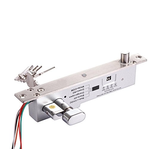 UHPPOTE Drop Bolt Lock Key Open Fail Secure NO Sturdiness Electric Manual Open Cylinder - Image 1