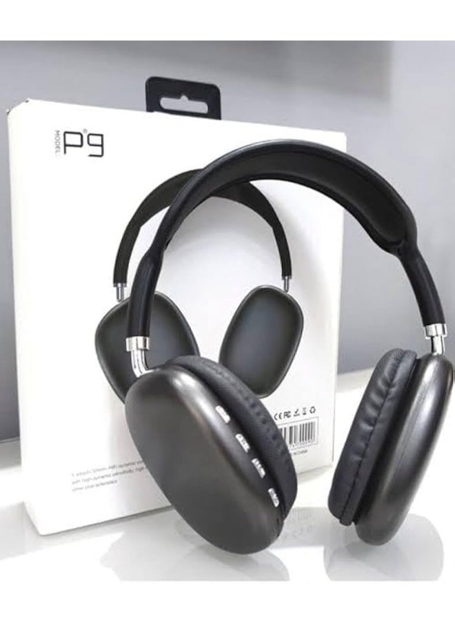 P9 - Wireless Bluetooth Headset P9 - Black : Superior Sound and Wireless Comfort - Image 1