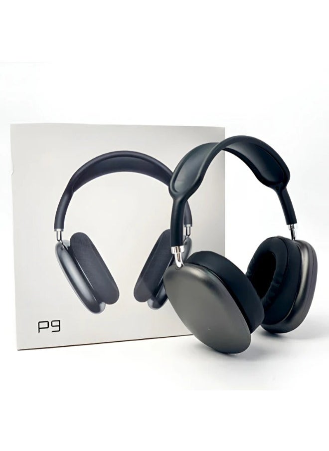P9 - Wireless Bluetooth Headset P9 - Black : Superior Sound and Wireless Comfort - Image 1