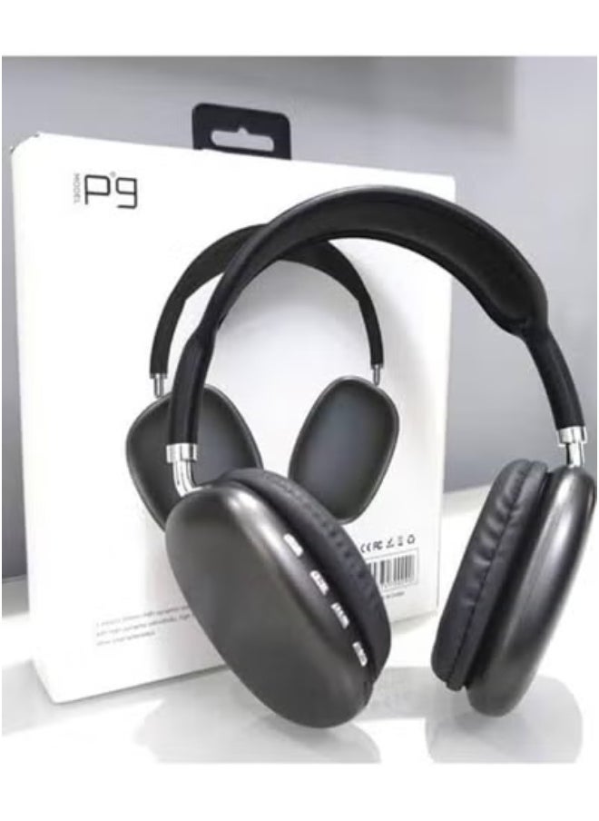 P9 - Wireless Bluetooth Headset P9 - Black : Superior Sound and Wireless Comfort - Image 1