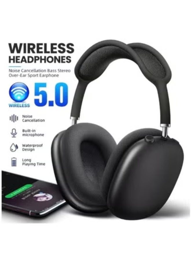 P9 - Wireless Bluetooth Headset P9 - Black : Superior Sound and Wireless Comfort - Image 1