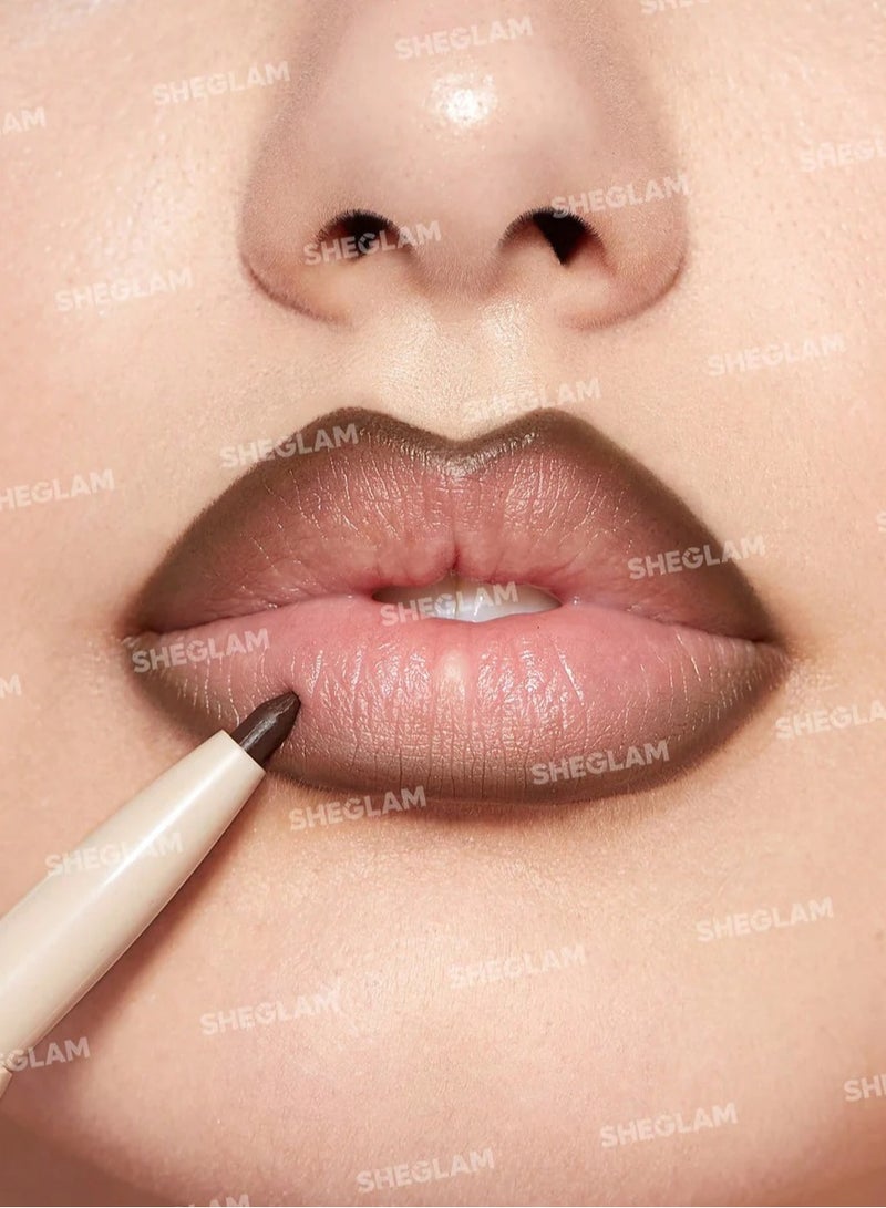SHEGLAM Glam 101 Lipstick & Liner Duo- Deep Caramel - Image 2