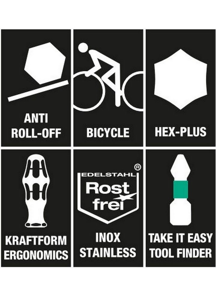 Wera Bicycle Repair Screwdriver Bits Set 11 05004179001  - Image 5